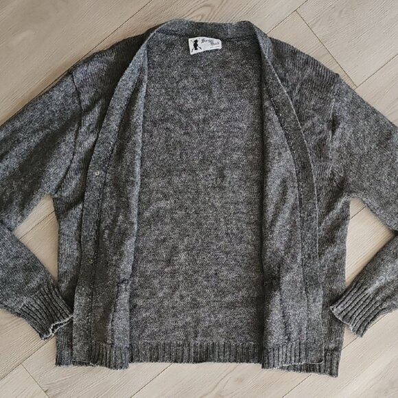 Knight Knit Shetland Wool Blend Cardigan Sweater Large - Picture 5 of 9